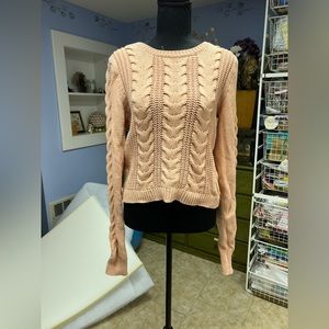 Light orange knit sweater